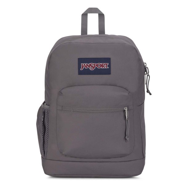 Jansport Cross Town Plus Backpack with 15" Laptop Pocket, 100% Recycled, Graphite Gray - Bellso